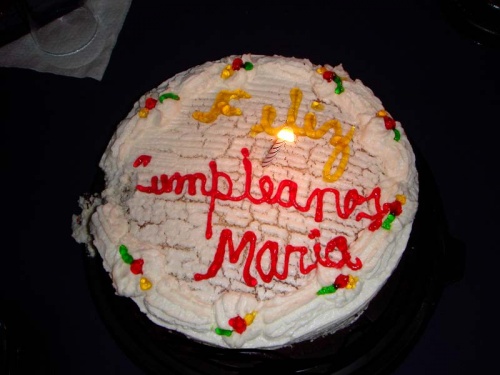   : Feliz cumpleanos, Maria! :)